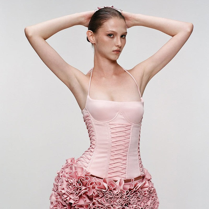 SereneLace Halter Vest
