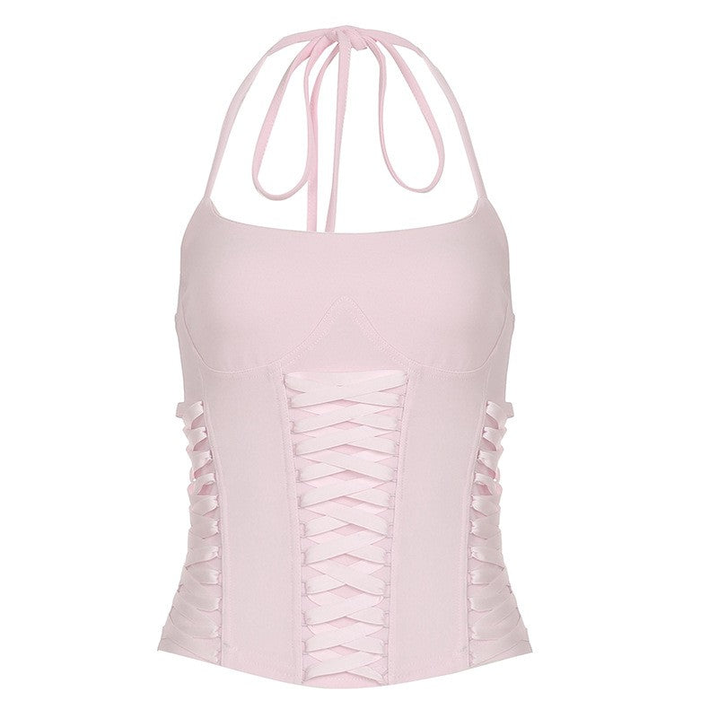 SereneLace Halter Vest