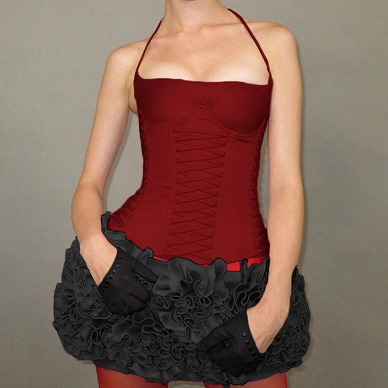 SereneLace Halter Vest