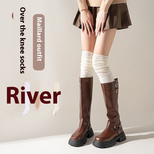 Arwen Over-Knee Cotton Socks