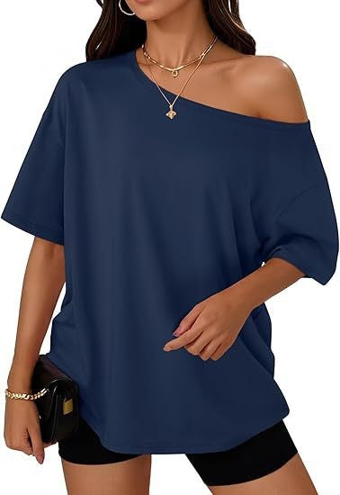 Aurelia Diagonal-Collar Tee
