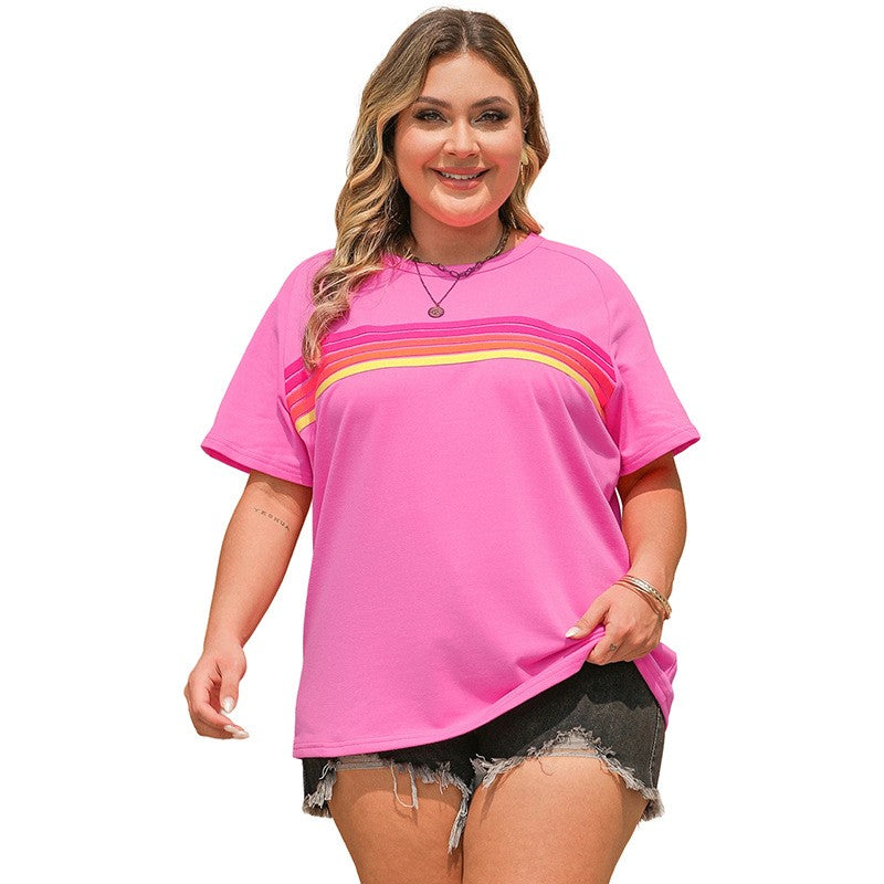 Calla Striped Contrast Tee